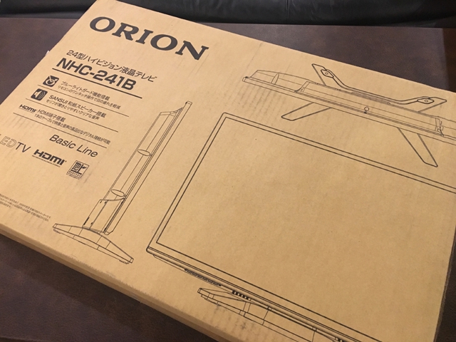 オリオン24型液晶テレビ「NHC-241B」を購入！安くても国産なので安心♪ | たかゆるブログ