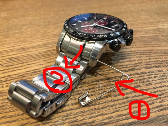 AL完売しました。 バネ棒外し 2本 腕時計 ベルト 時計バンド 交換 工具 パーツ 修理