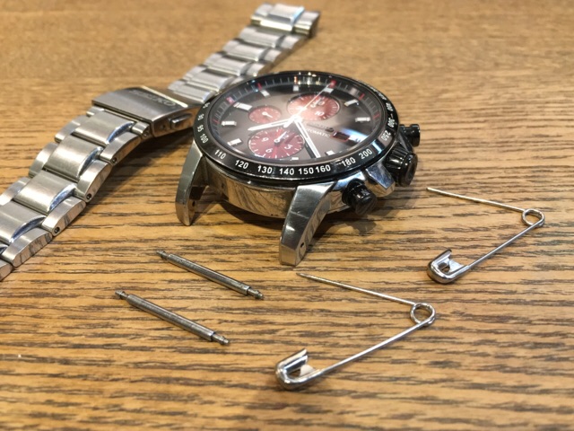 90％以上節約 腕時計 ベルト 調整 交換 工具 ピン外し サイズ 軽量 黒 ウォッチ